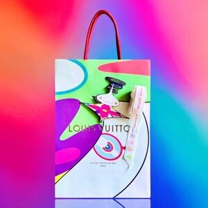 🆕💞LV x Takashi Murakami Commemorative Gift Bag, Gift Tag, Ribbon Limited Edition